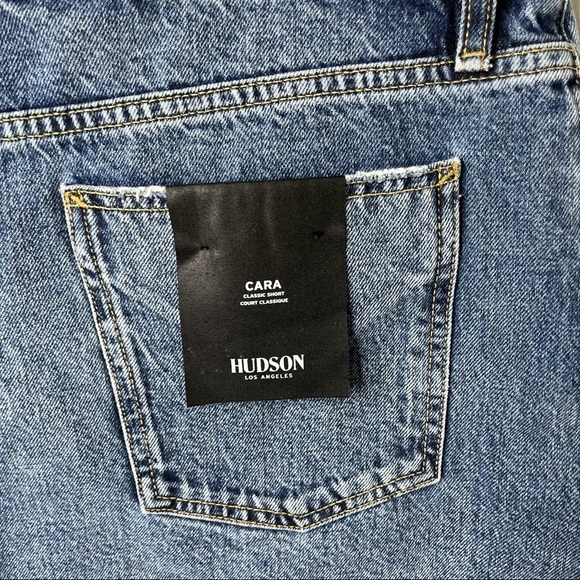 Hudson Cara Classic Short High Waist Jean Shorts Raw Hem Size 34 WR6026DJR - Picture 6 of 10